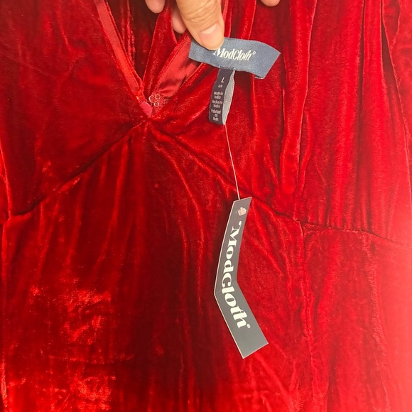 ModCloth | Captivating Charisma Velvet Maxi Dress NWT - Picture 7 of 7